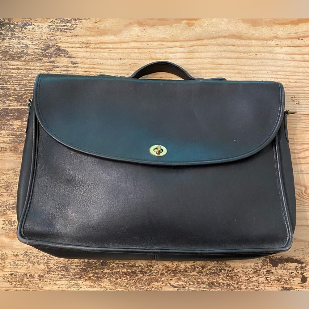 Coach Black Leather Bag